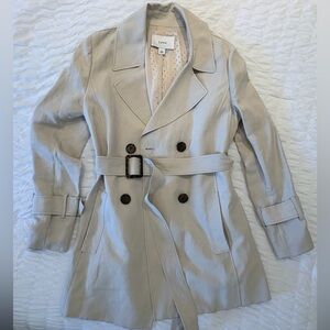 Lewit Cream Trench Coat Classic Tailored Design